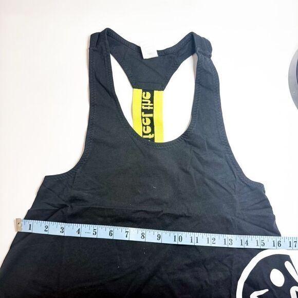 Zumba NWT! Women's Let Loose Racerback Tank Top Black & Yellow Size Small - Picture 5 of 8